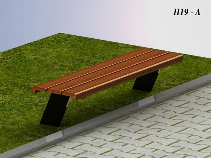 Park bench П19 model