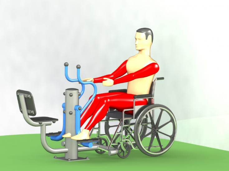Fitness equipment for disabled people, ФМС14 model