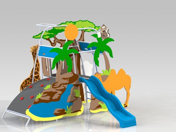 Combined children play facility Africa