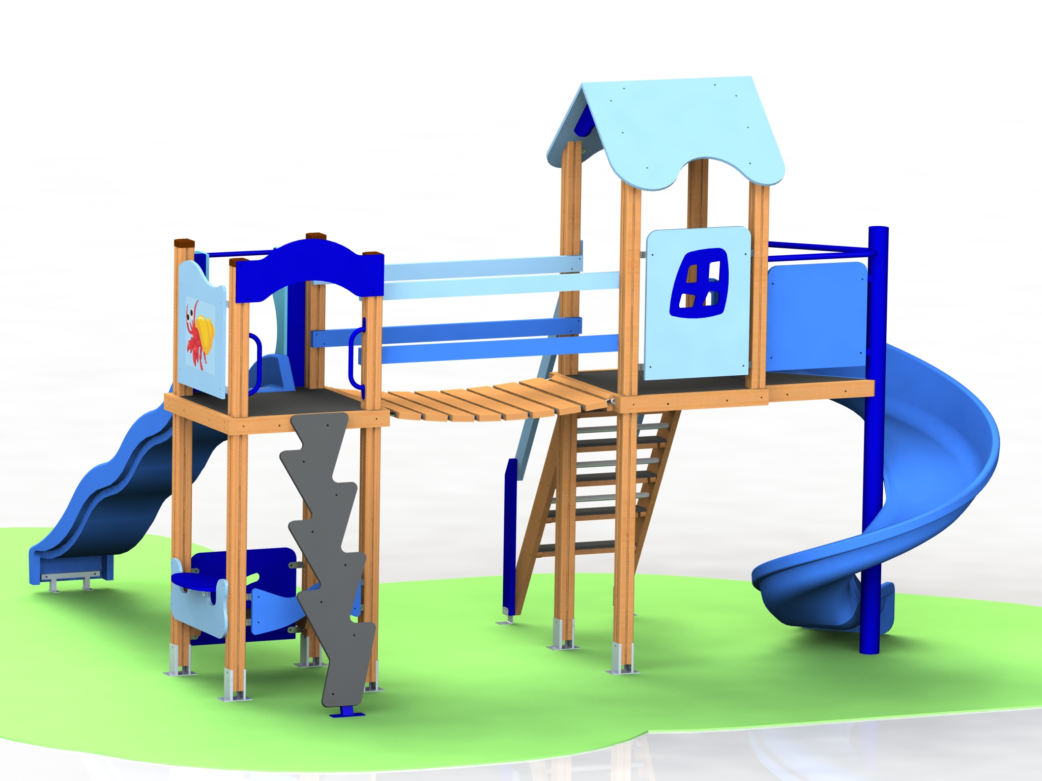 Combined playground equipment, model КД24
