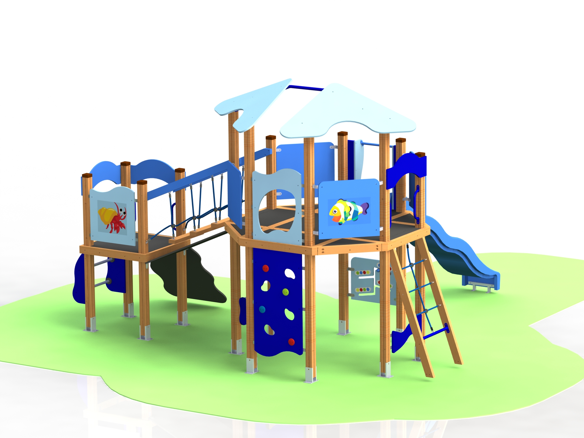 Combined playground equipment, model КД25