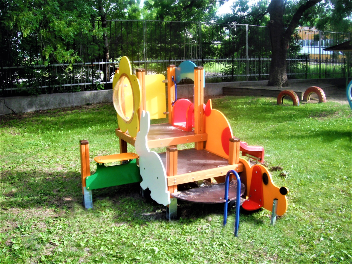 Combined playground equipment, model КД48 – “White Bunny”