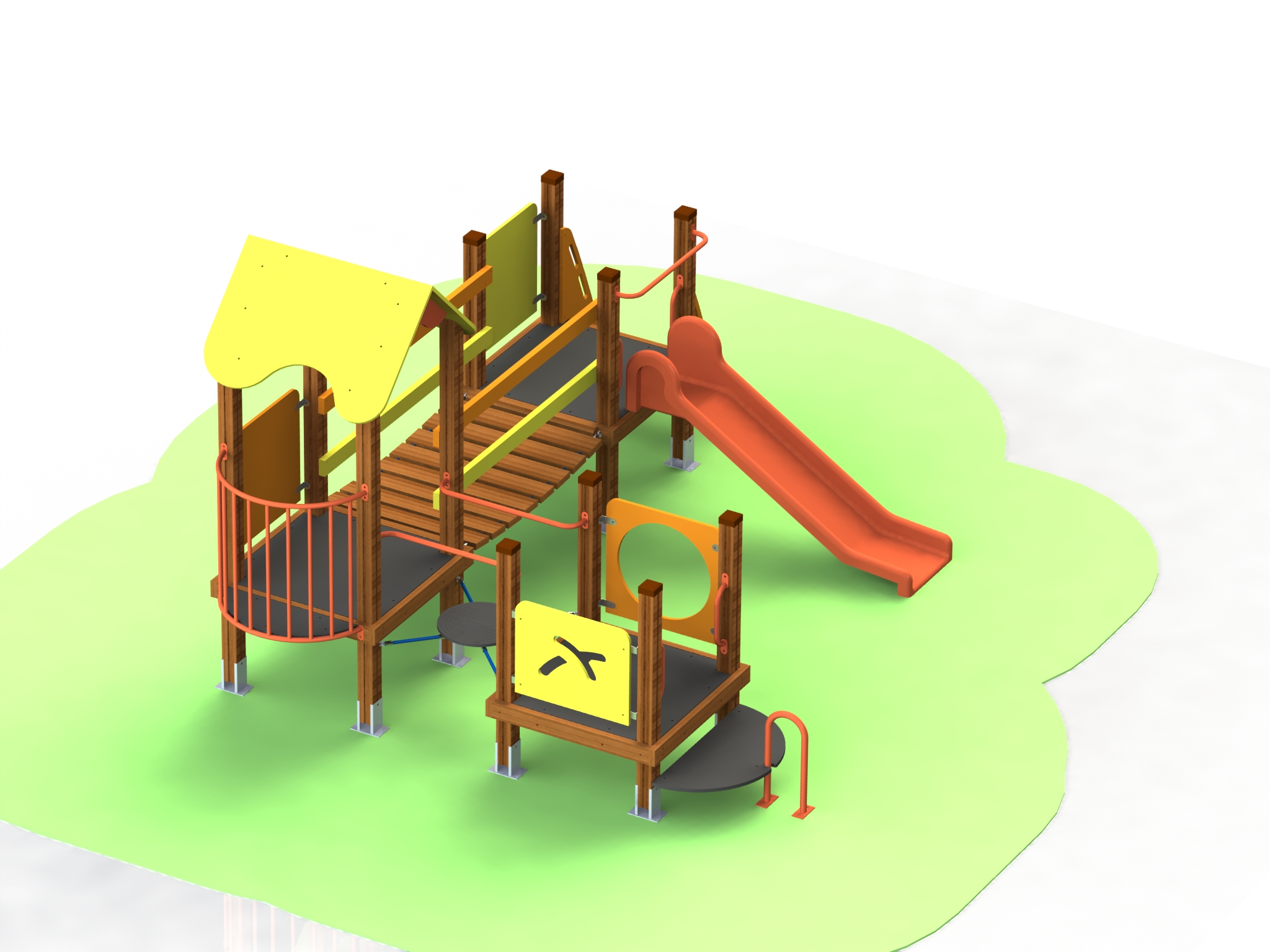 Combined playground equipment, model КД49