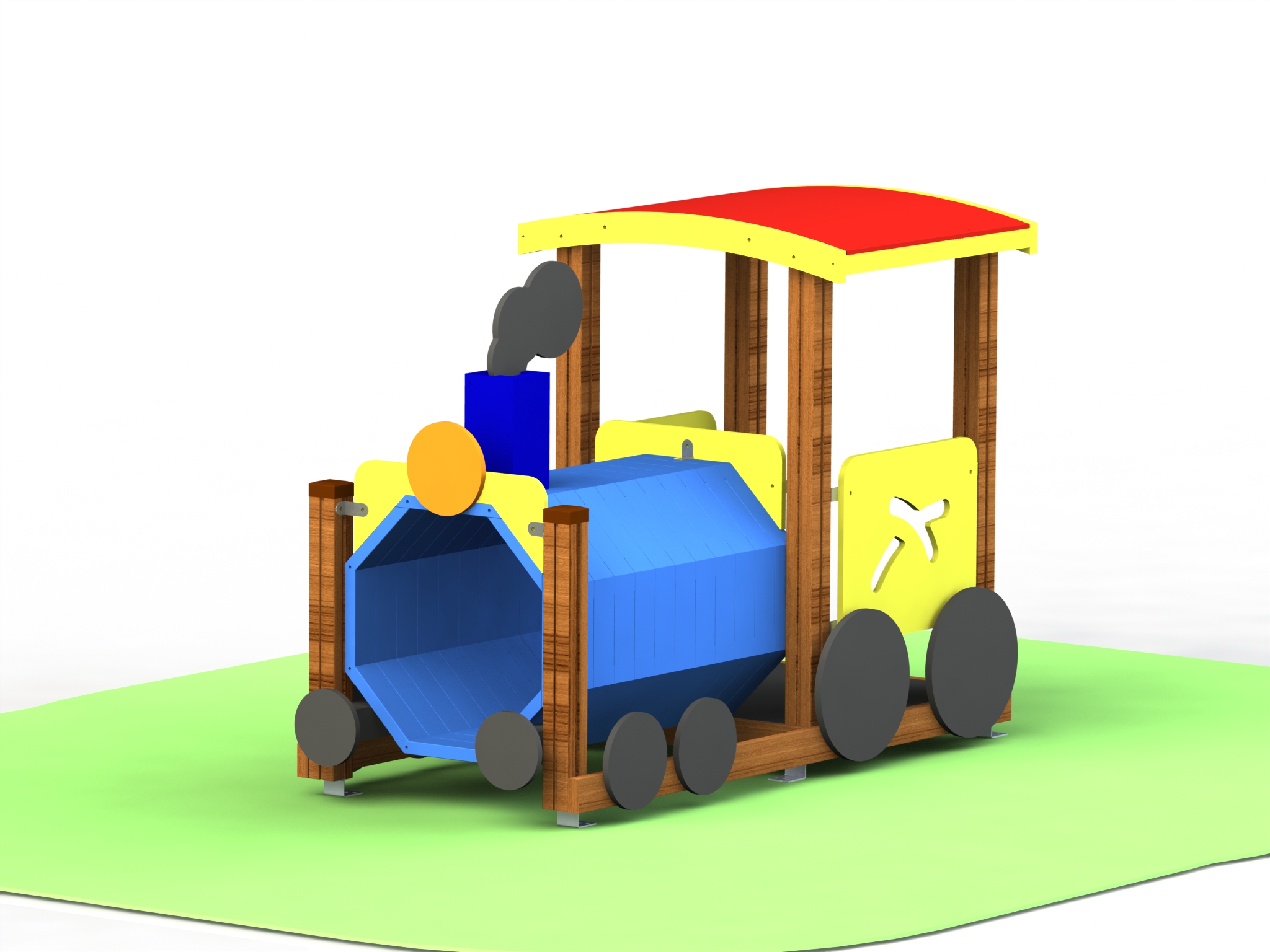 Combined playground equipment, model КД51 – “Locomotive”