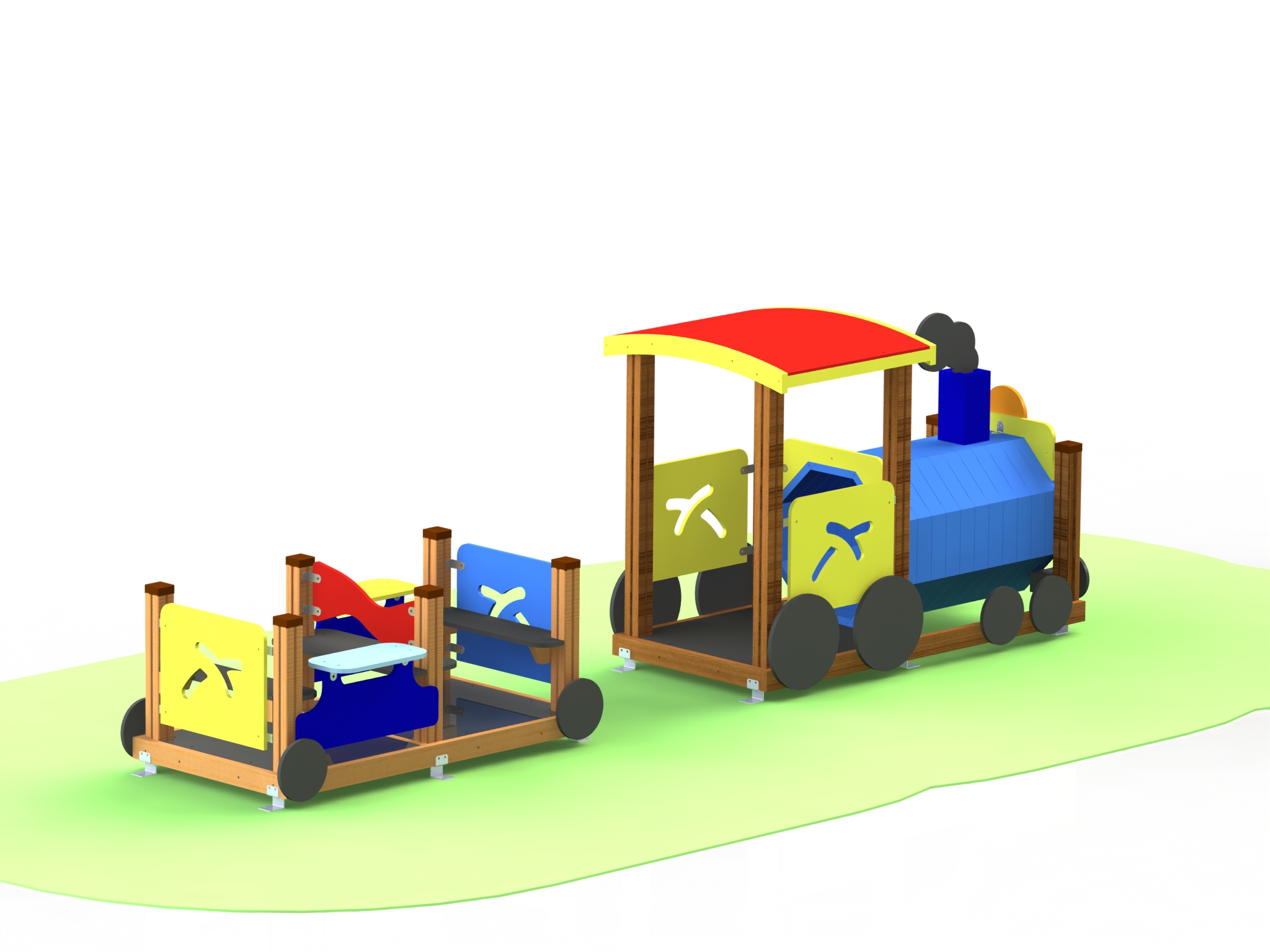 Combined playground equipment, model КД62 – “Puff-Puff”
