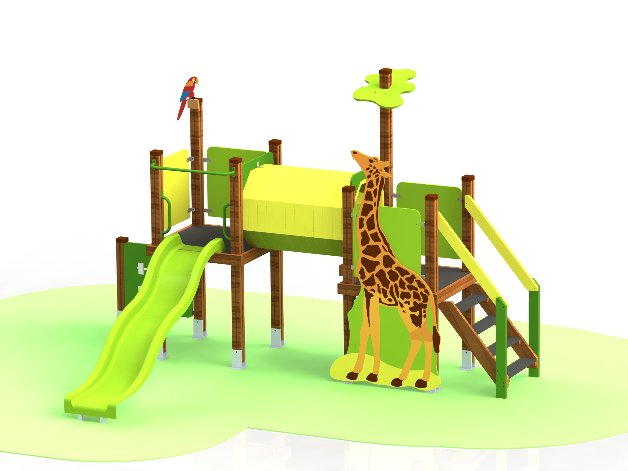 Combined playground equipment, model КД84 – “Savanna”