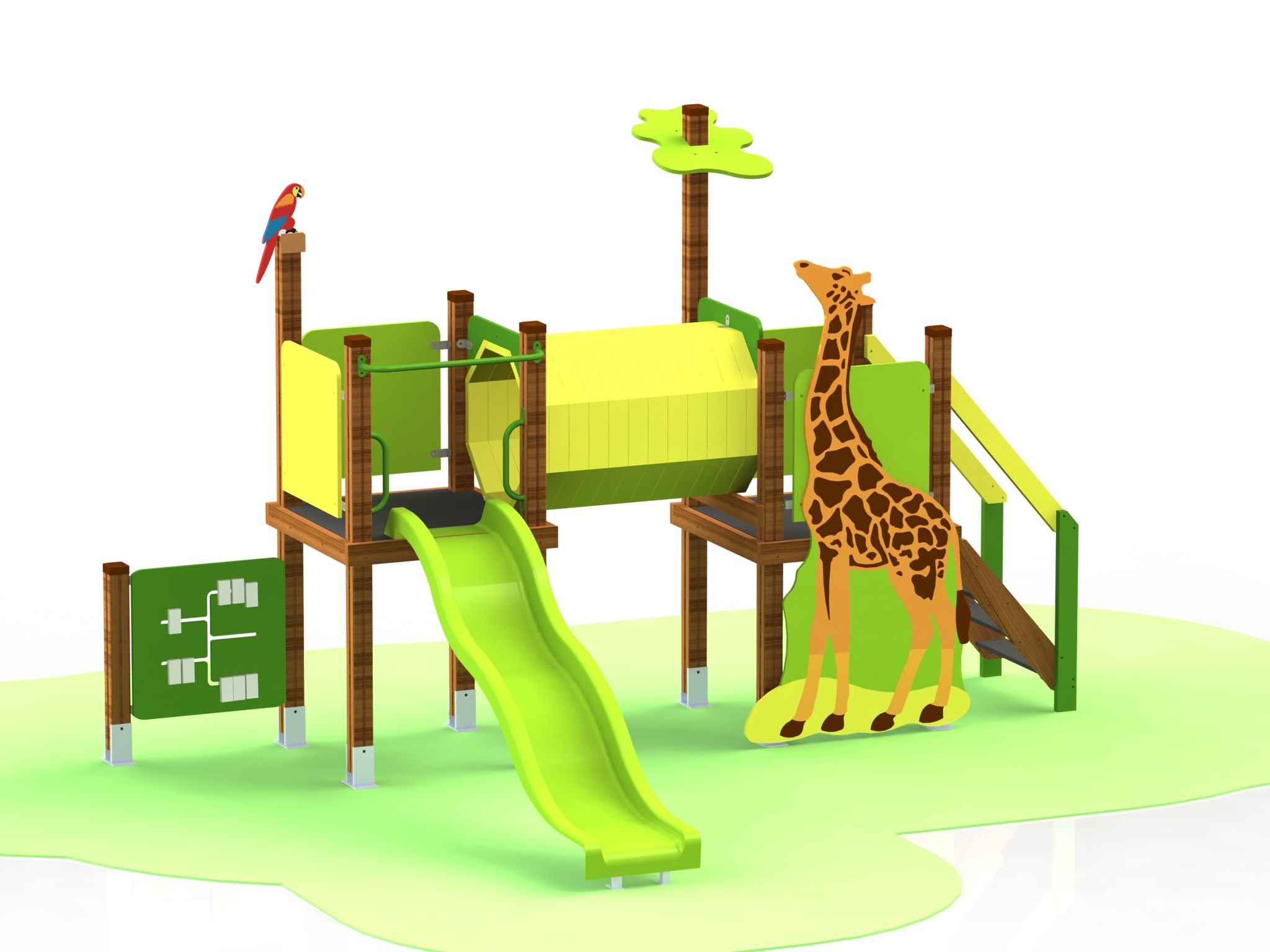 Combined playground equipment, model КД84 – “Savanna”