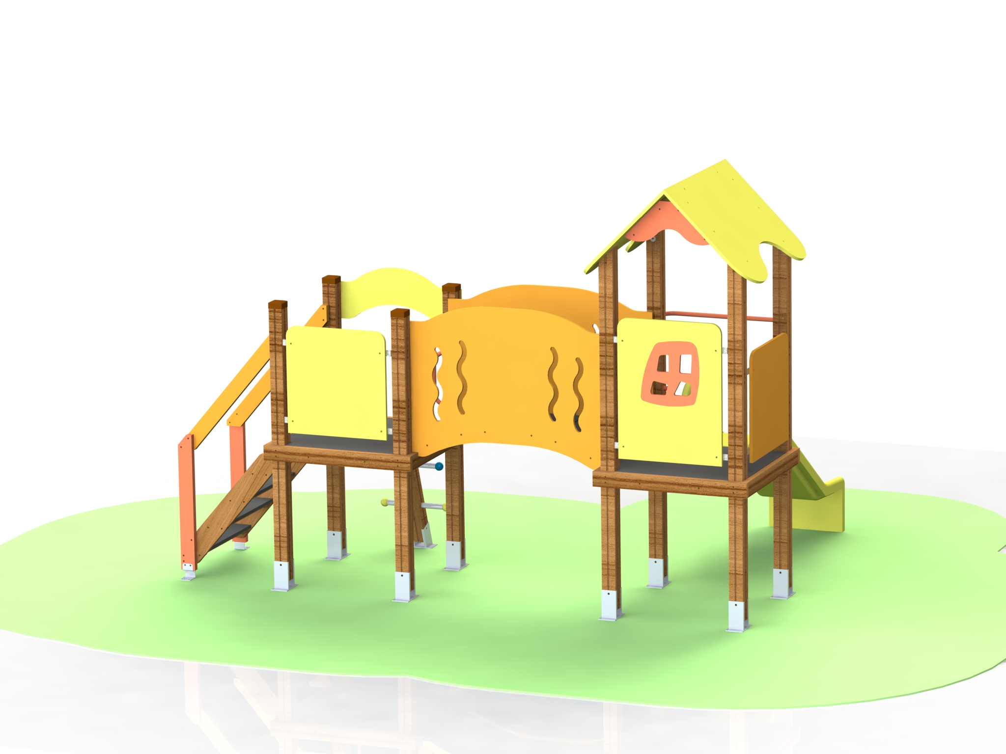 Combined playground equipment, model КД106