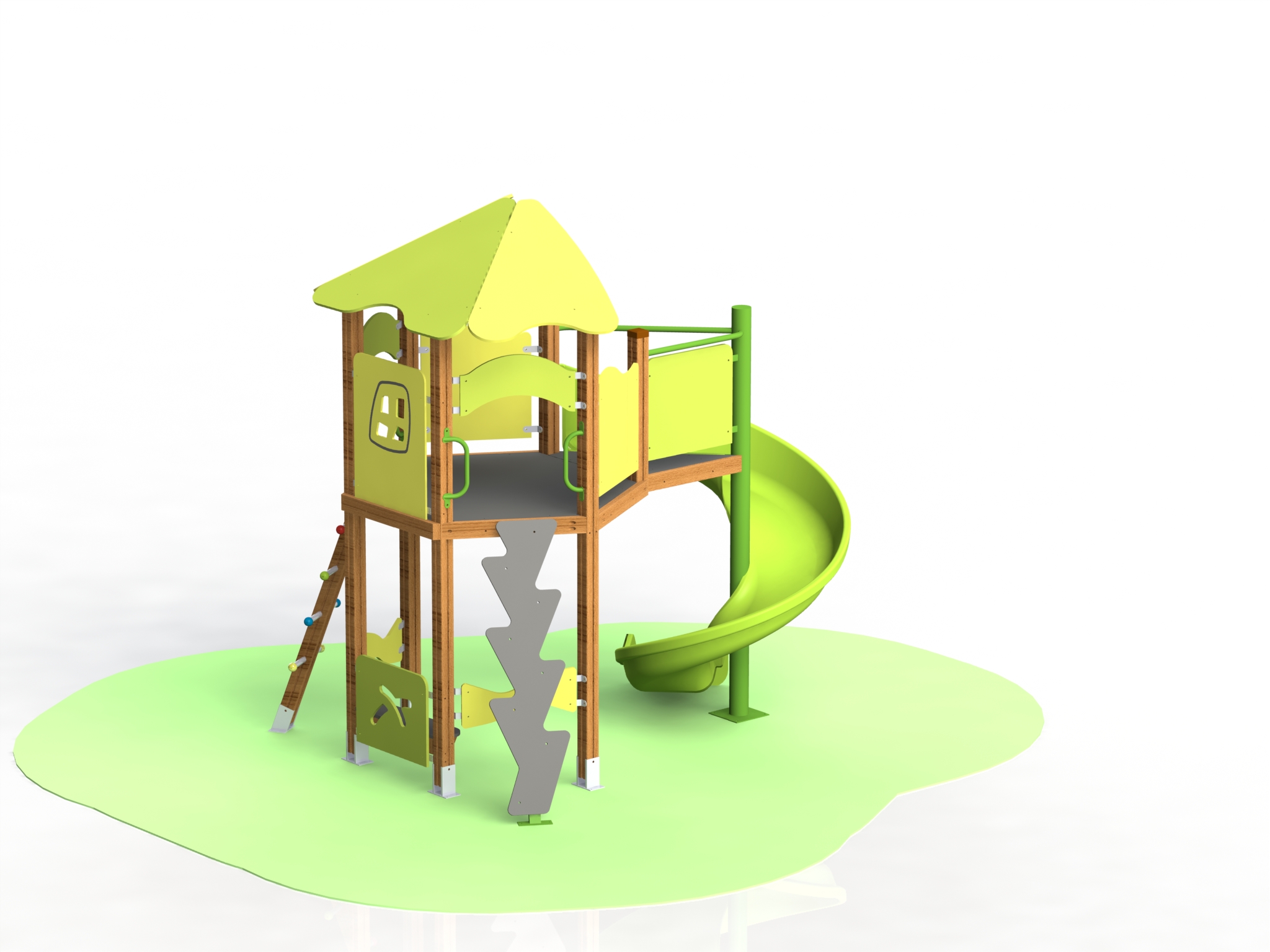 Combined playground equipment, model КД09-HPL