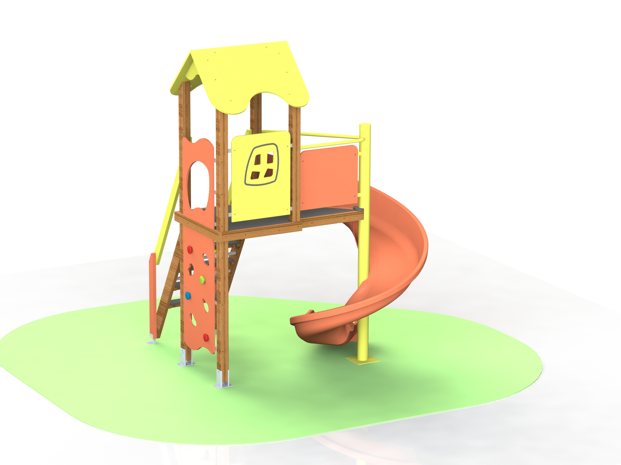 Combined playground equipment, model КД10-HPL