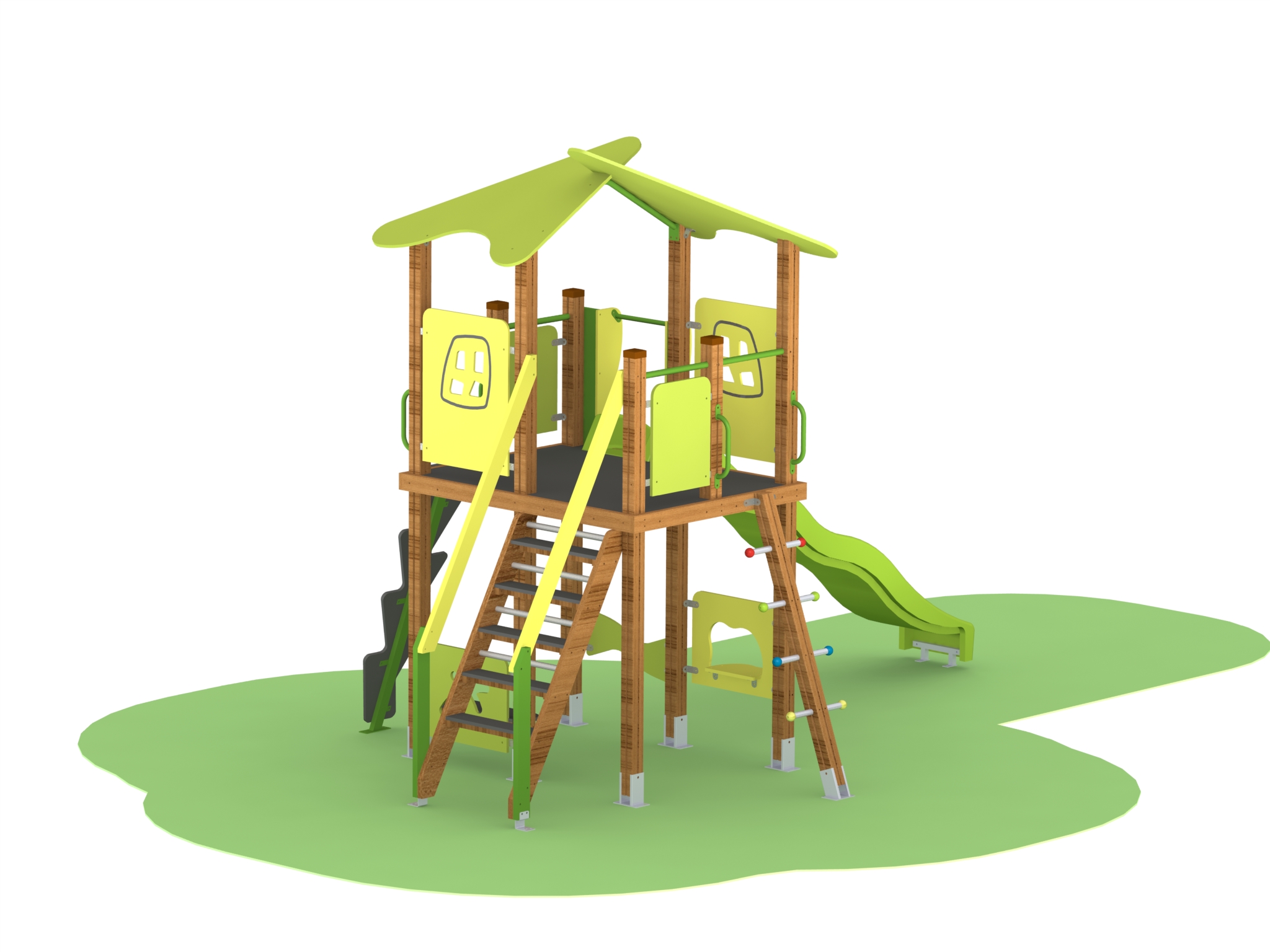 Combined playground equipment, model КД11-HPL