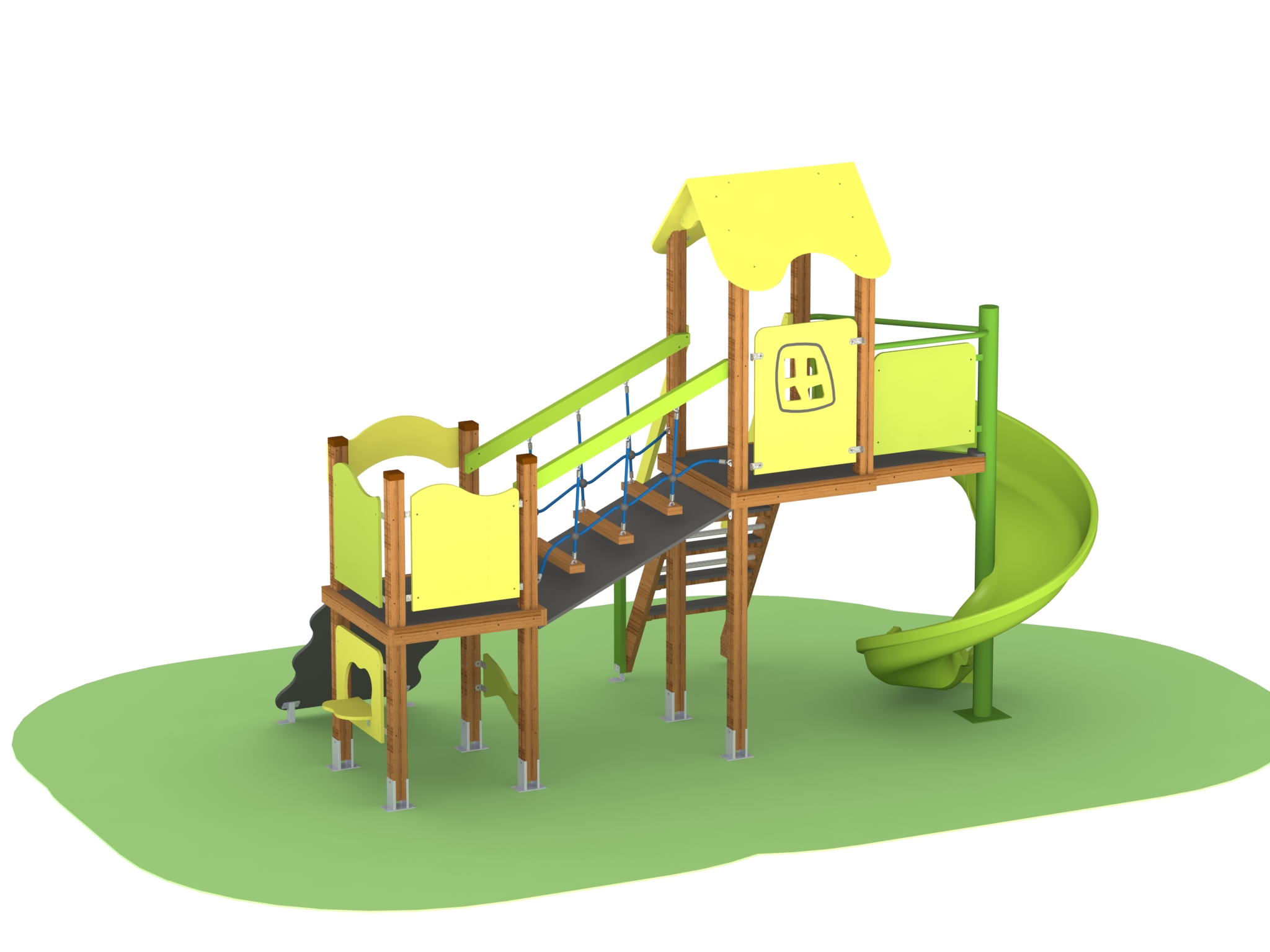 Combined playground equipment, model КД21-HPL