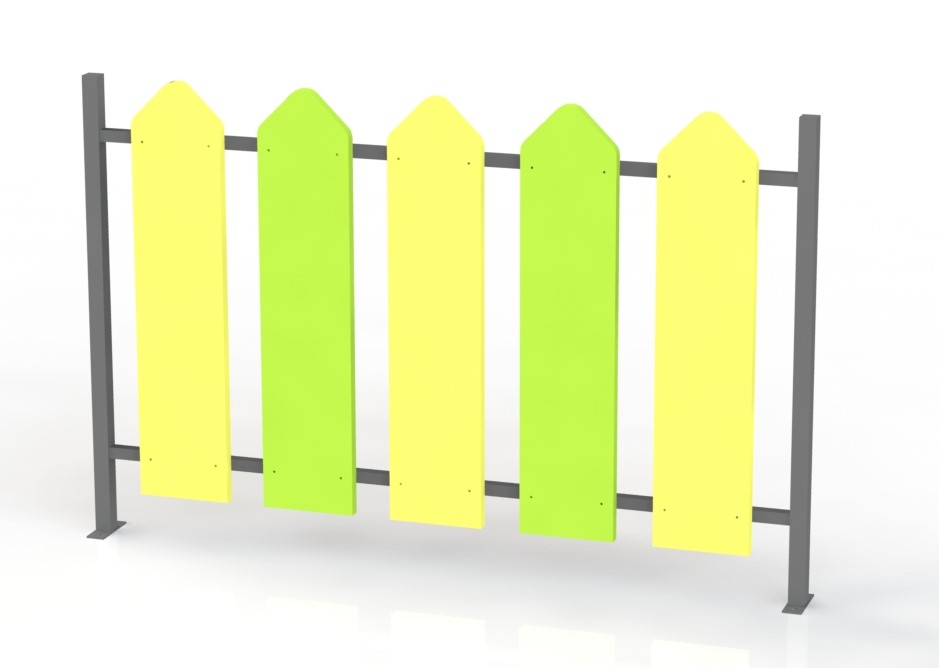 Цветна ограда PVC – Моливчета