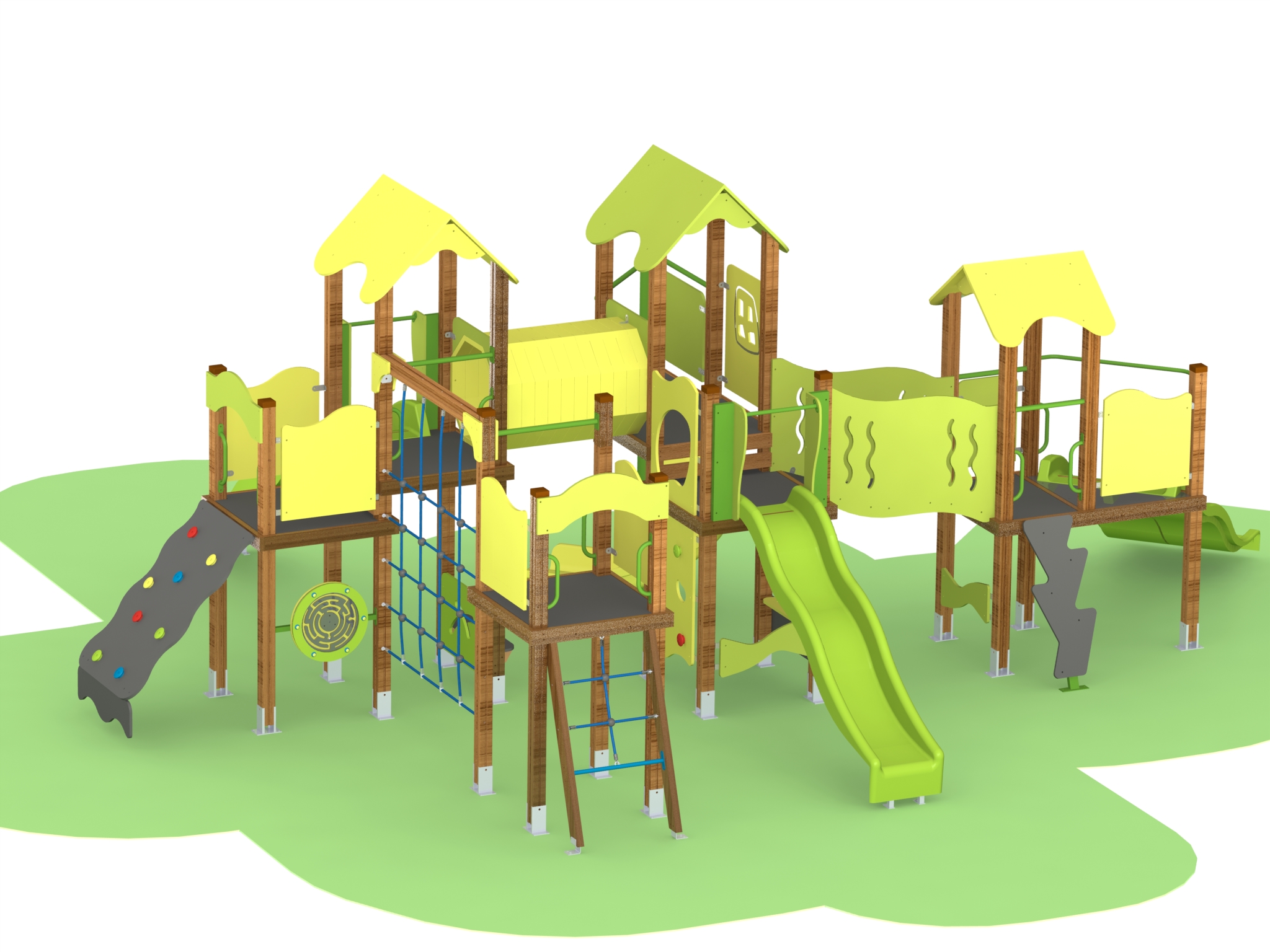 Combined playground equipment, model КД30-HPL