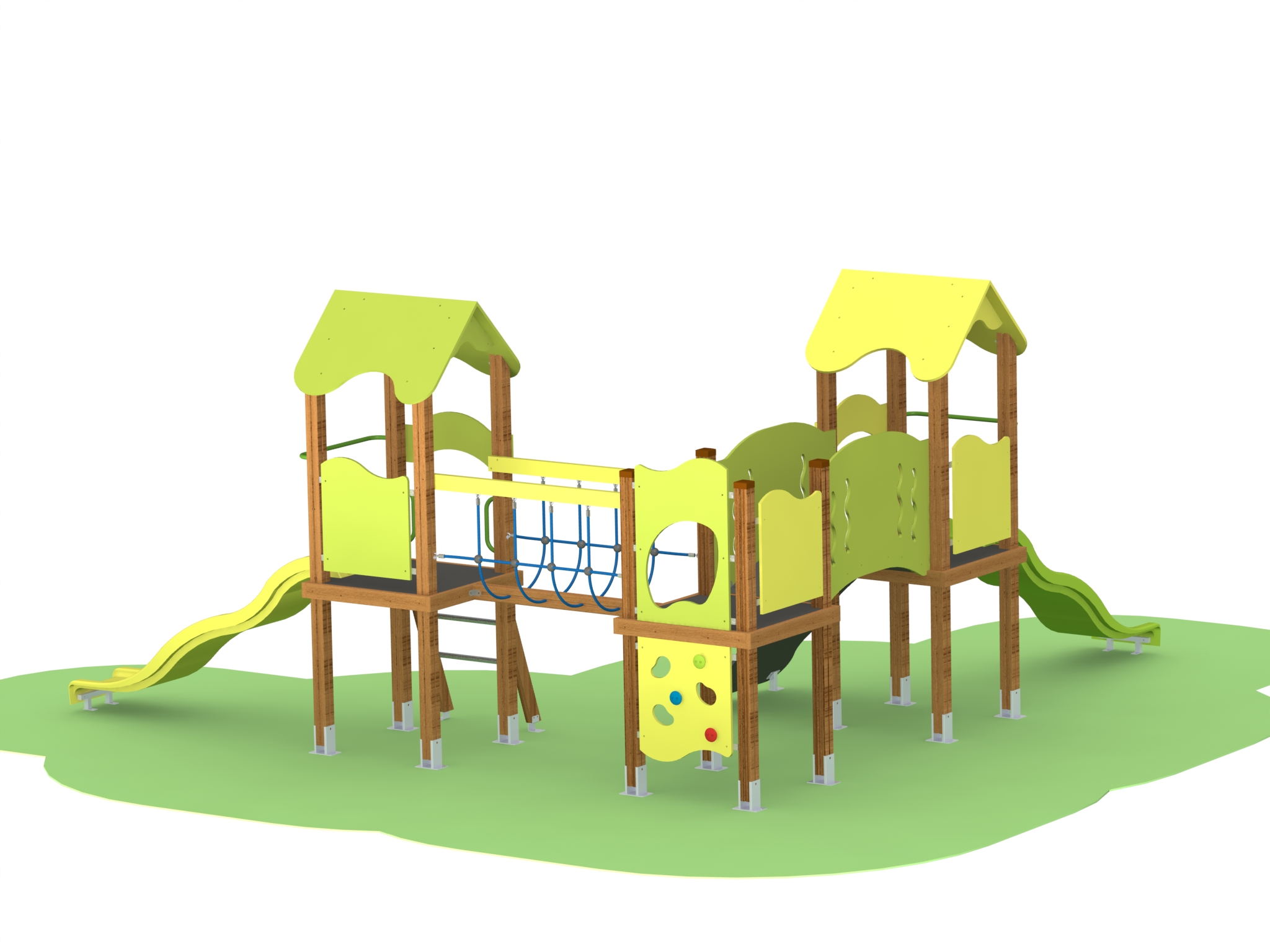 Combined playground equipment, model КД39-HPL