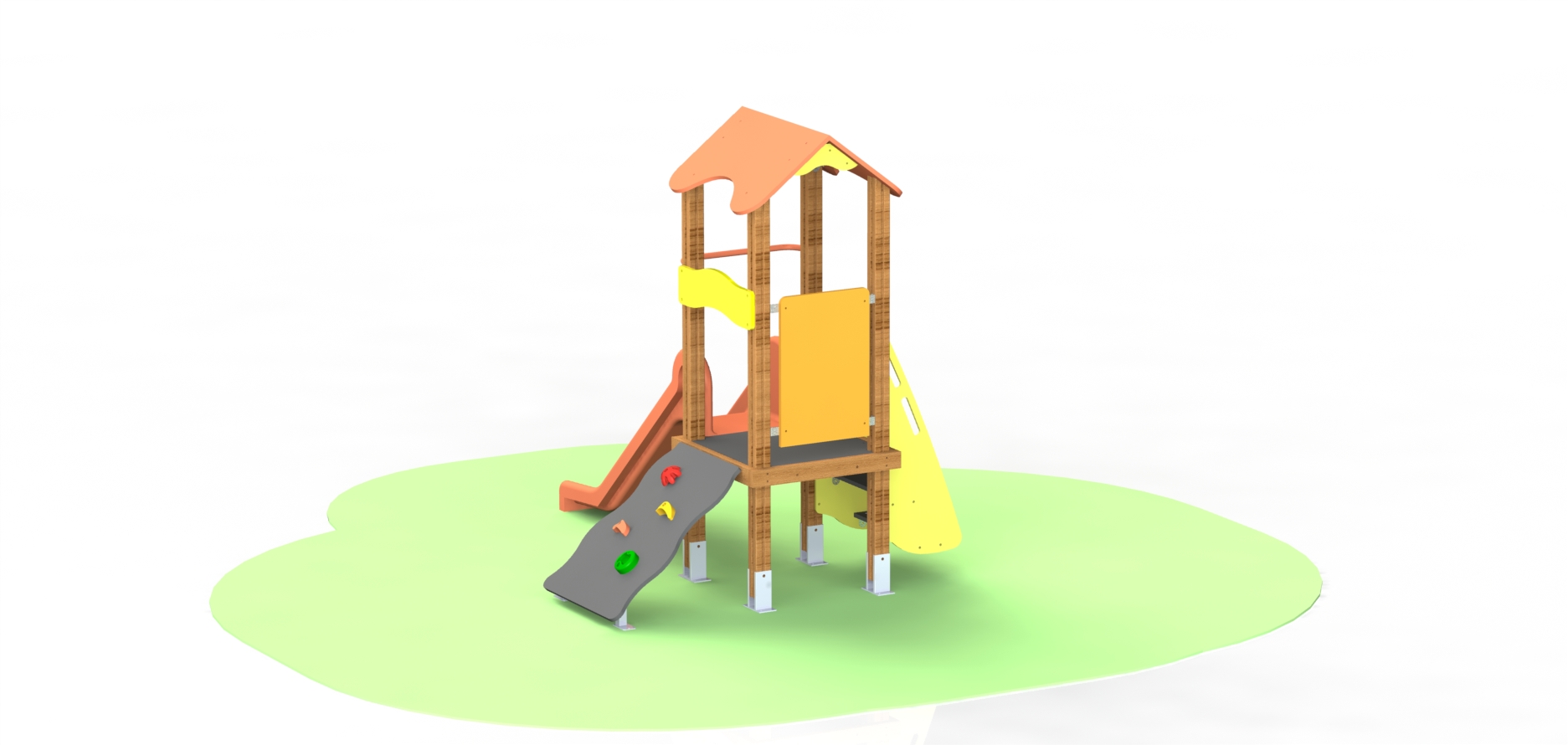 Combined playground equipment, model КДM121
