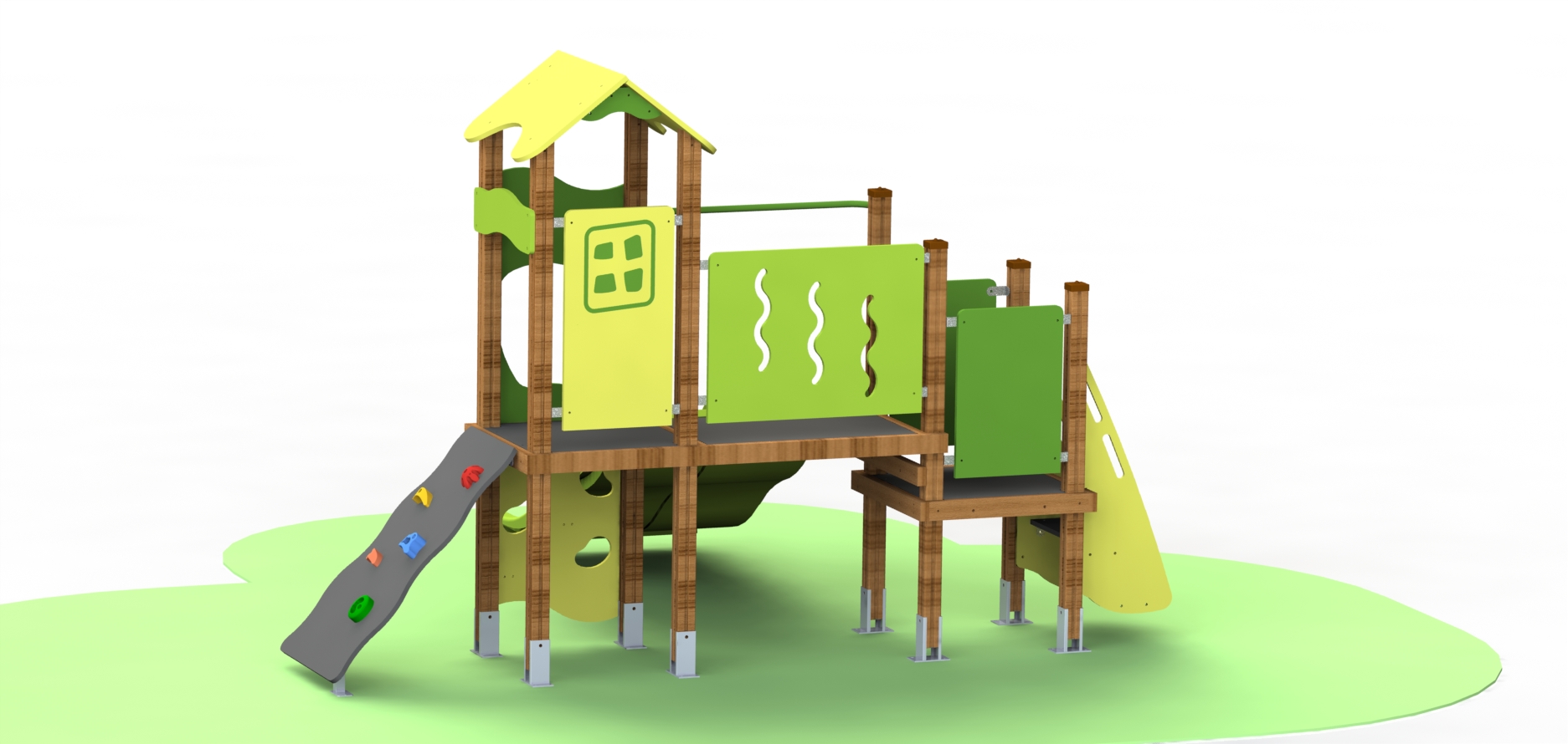 Combined playground equipment, model КДM136