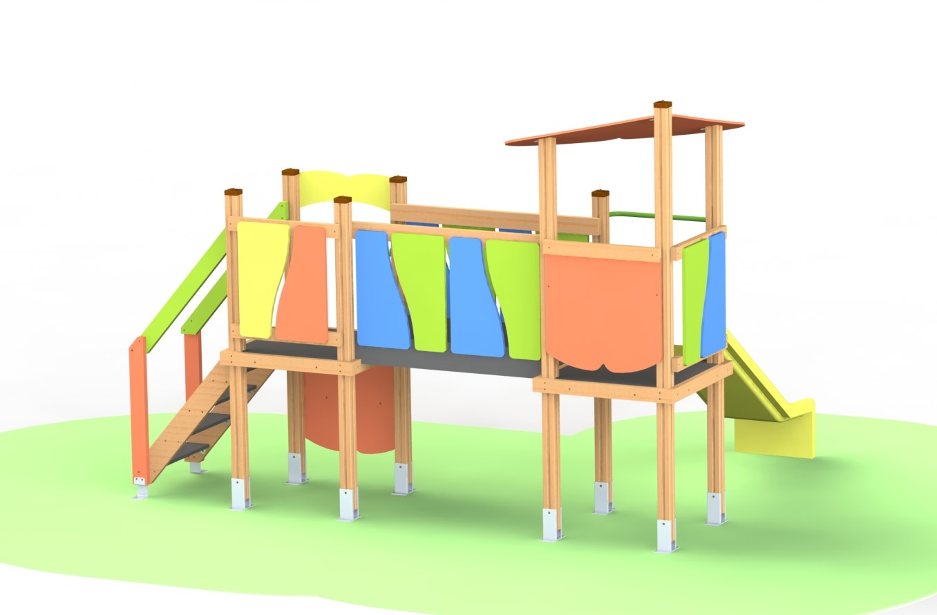 Combined playground equipment, model КDC106