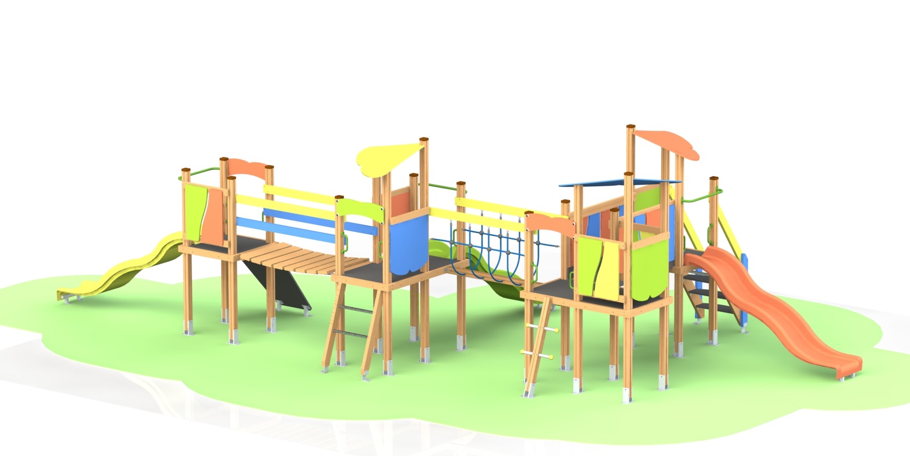 Combined playground equipment, model КDC34