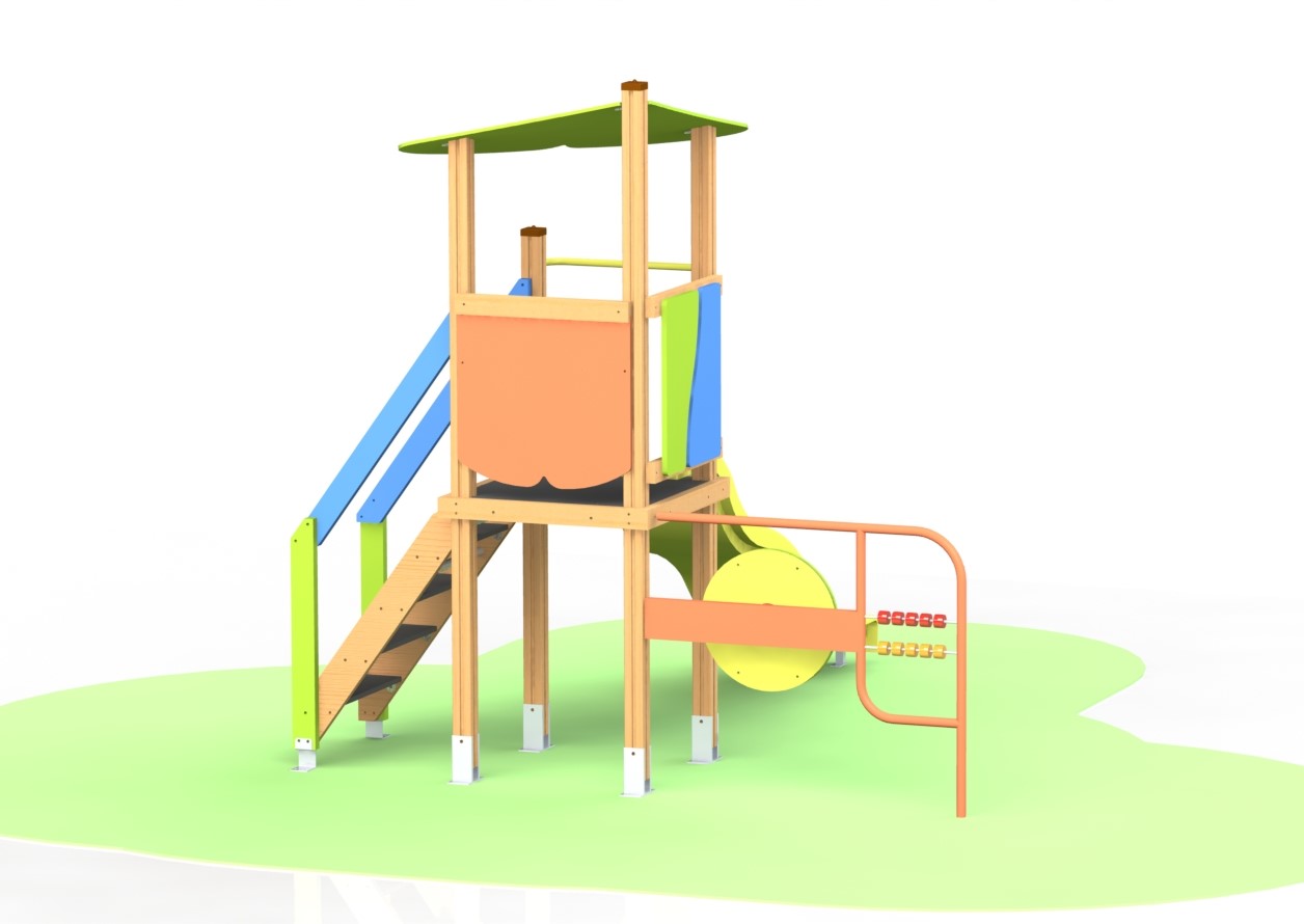 Combined playground equipment, model KDC12
