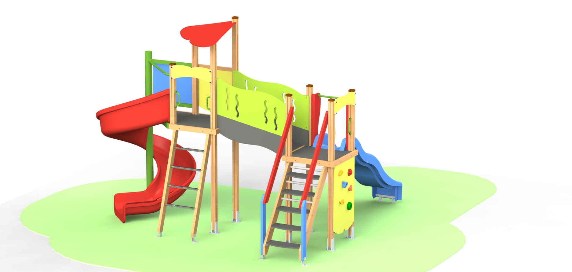 Combined playground equipment, model КDC20