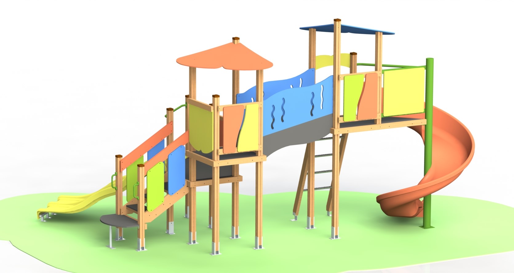 Combined playground equipment, model КDC37