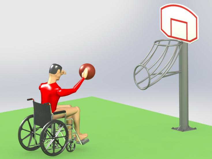 Product photo: Street basket for disabled people, ФМС18 model
