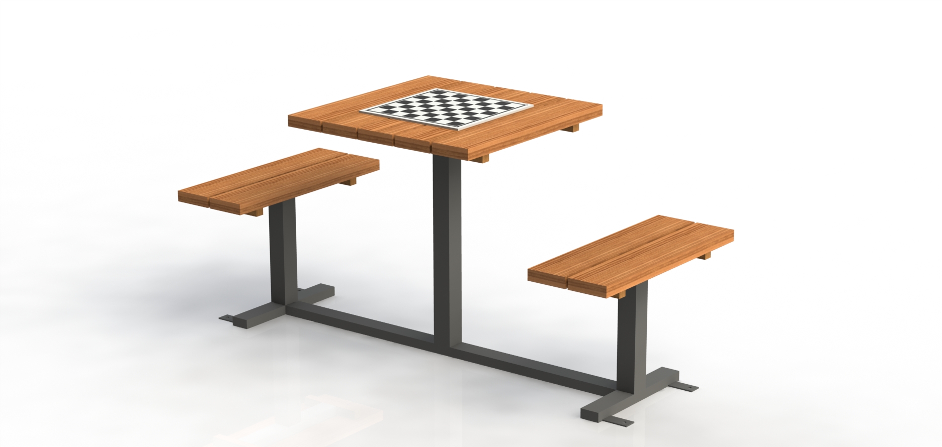 Снимка на продукта: Маса за шах с две седалки
