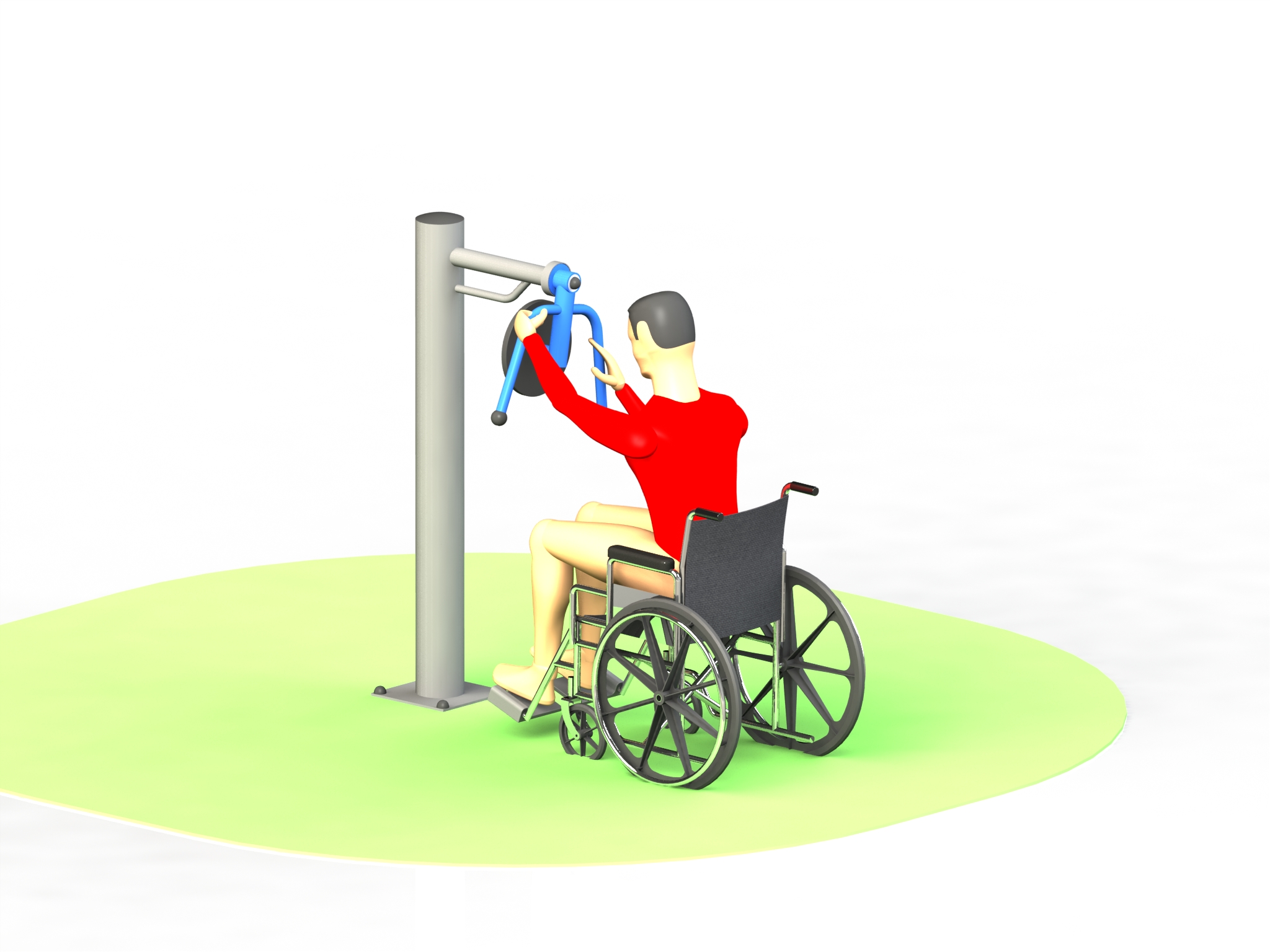 Product photo: Outdoor Fitness equipment for disabled people, ФМС71 model