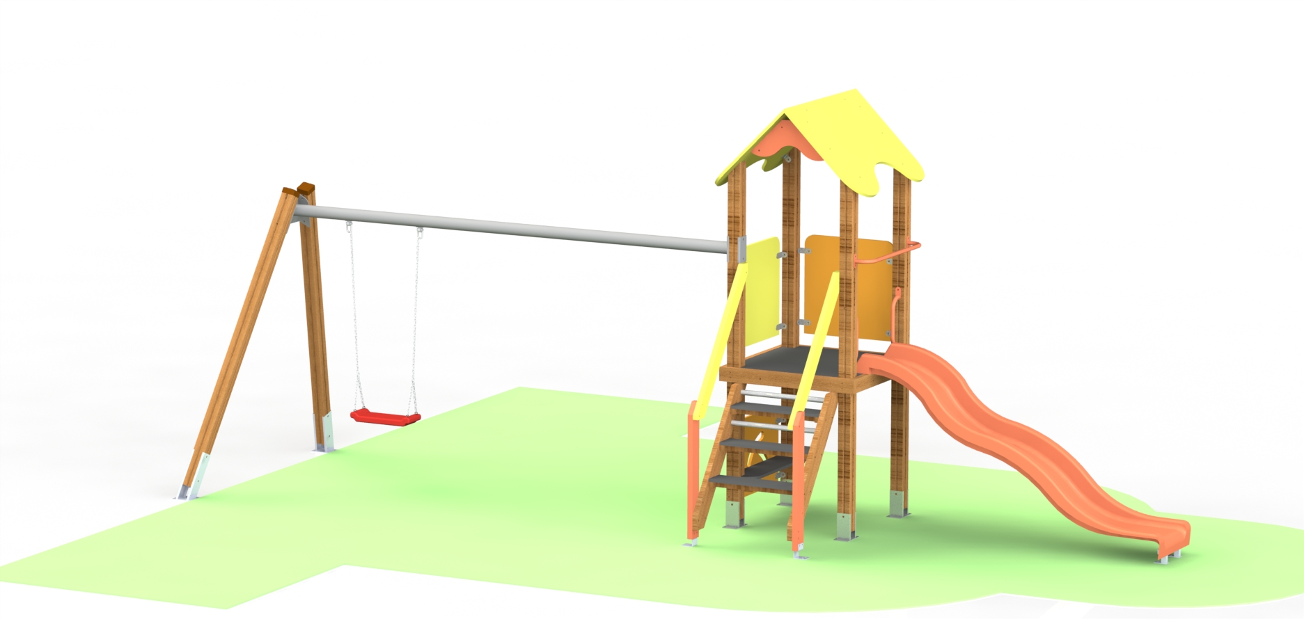 Снимка на продукта: Комбинирано детско съоръжение, модел КД02