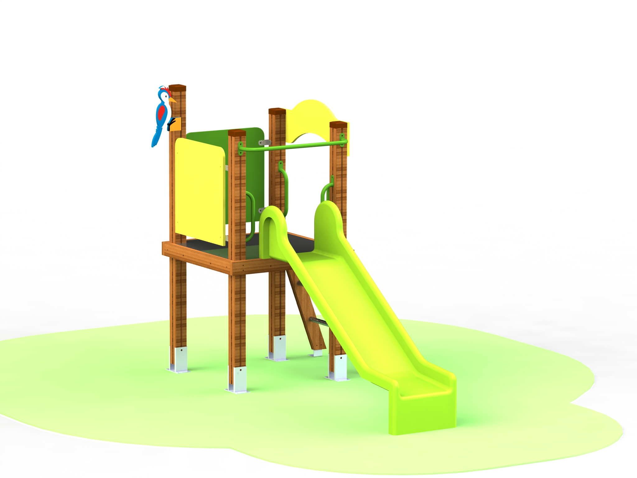 Product photo: Combined playground equipment, model КД82 – “Woodpecker”
