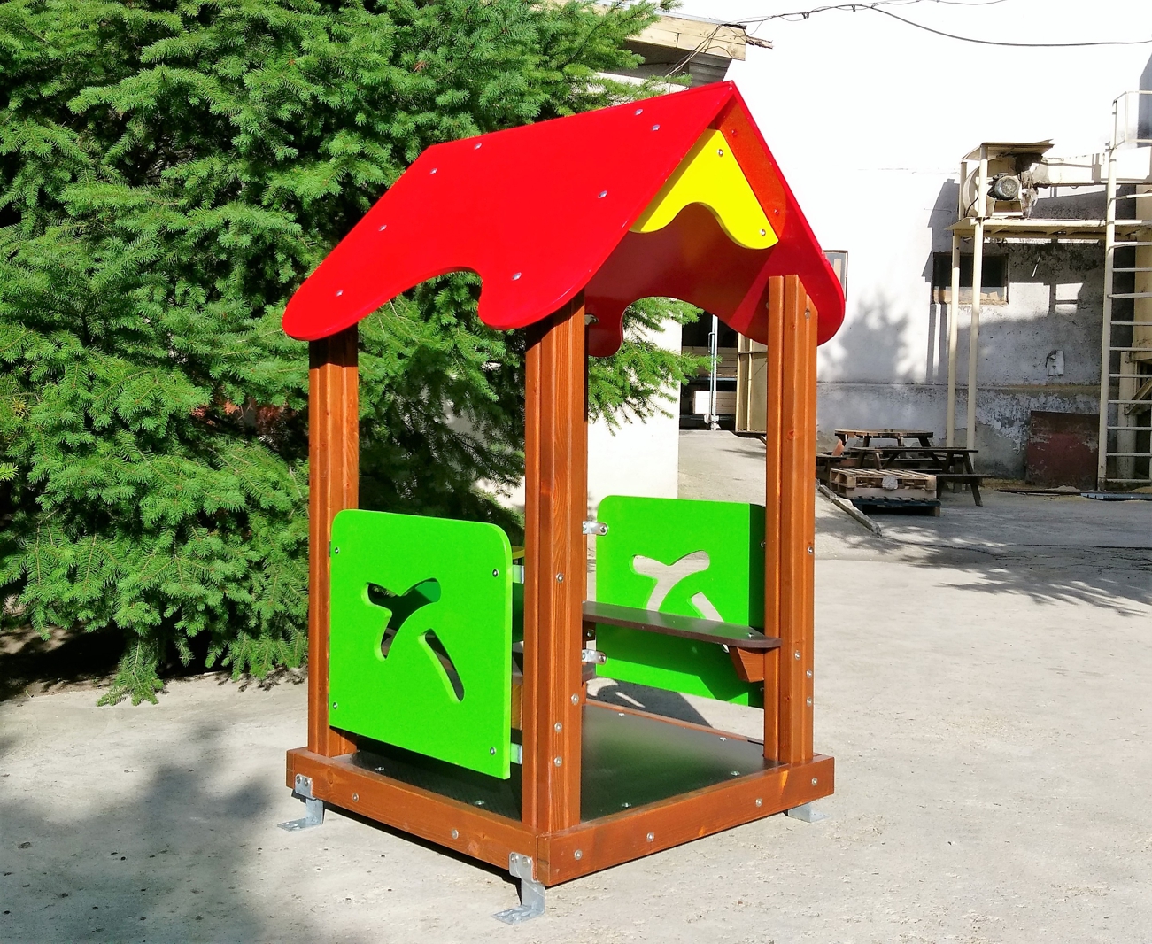 Product photo: Children play house with benches, Б23 model
