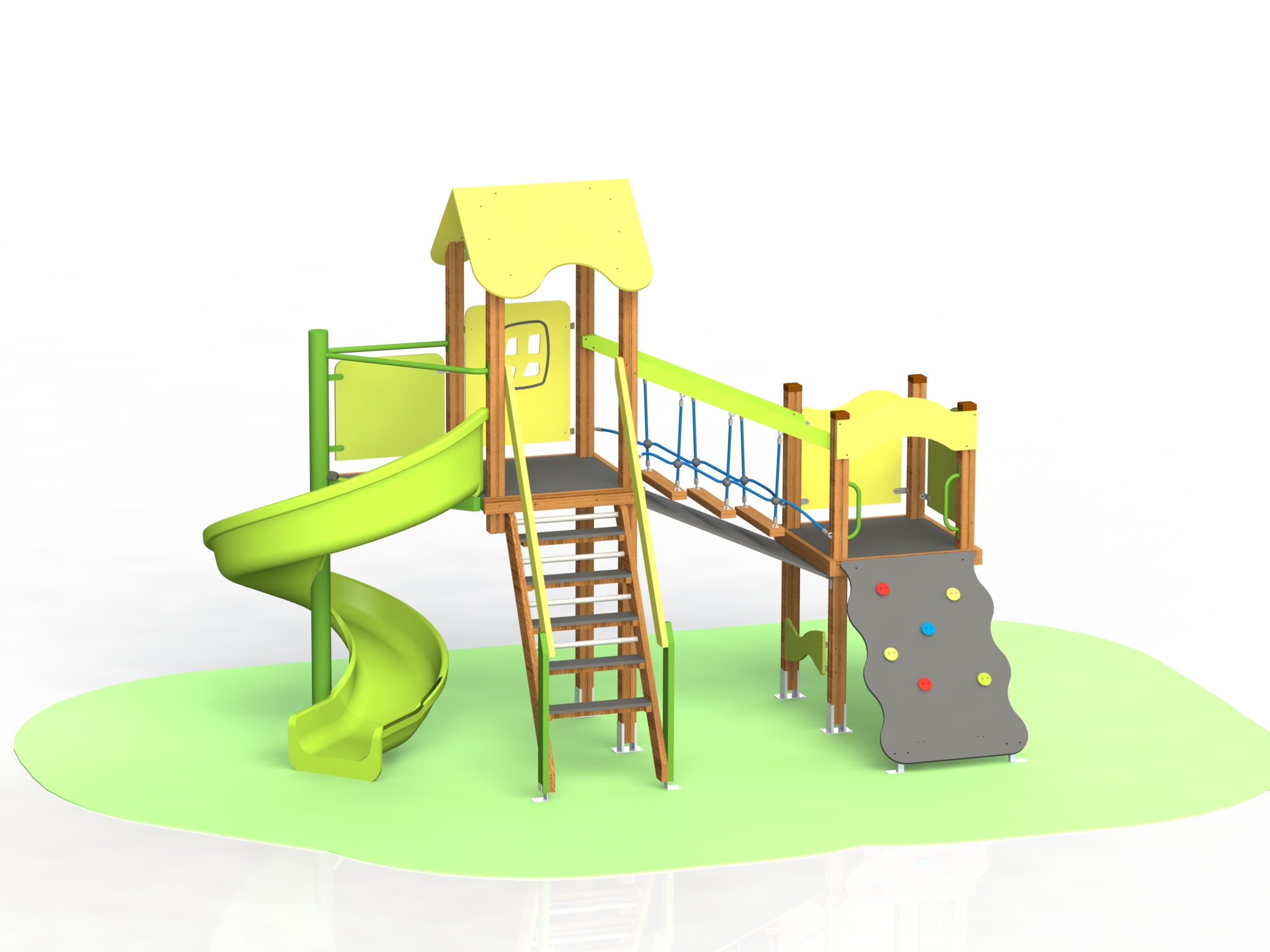 Product photo: Combined playground equipment, model КД21-HPL