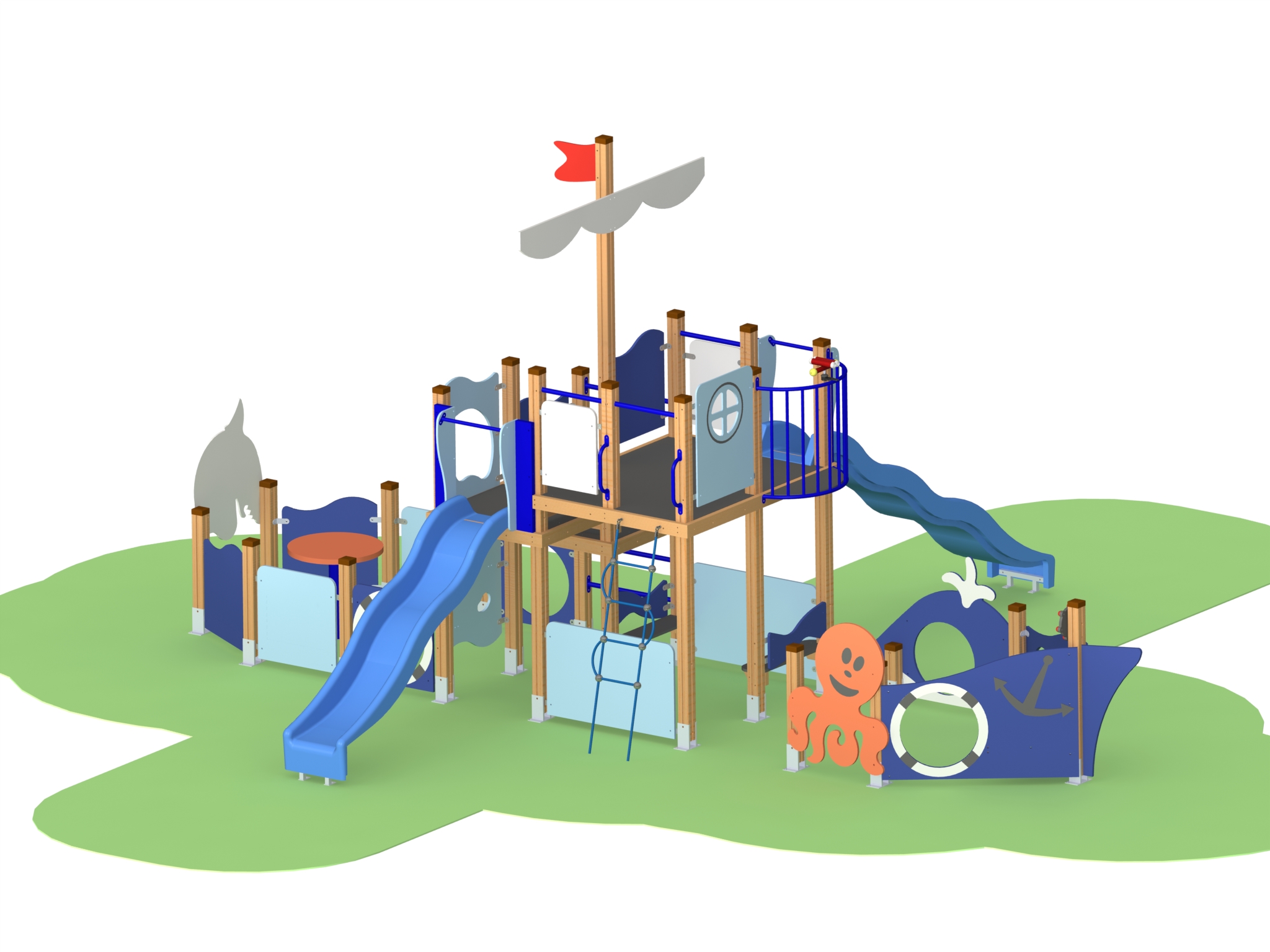 Product photo: Combined playground equipment, model КД33-HPL