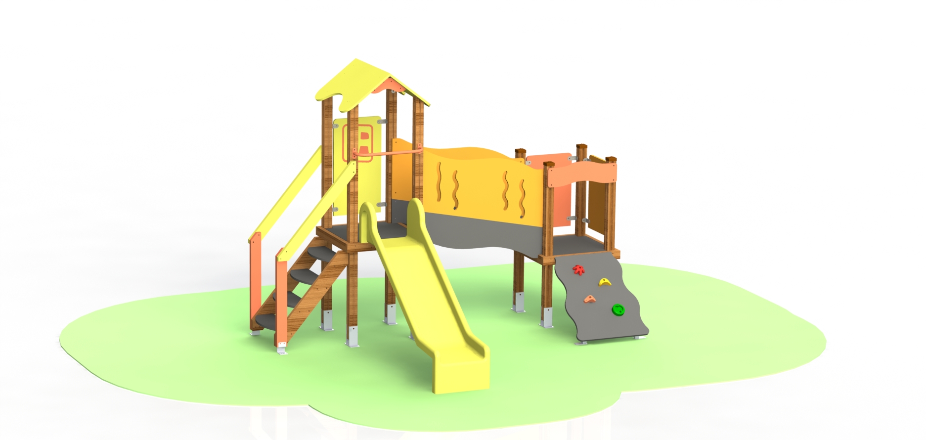 Product photo: Combined playground equipment, model КДM135